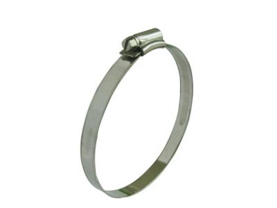 Worm drive hose clamp British type welded, H006